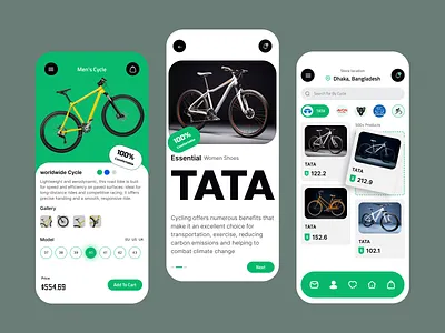 Bicycle | Mobile App Design app app design app development bicycle app bicycling meta cycle mobile app products tracking app ux workout app