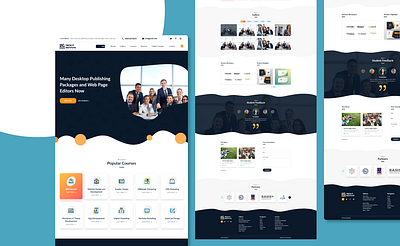 IT Institute Landing Page UI it institute landing page ui uiux user experience user re user research