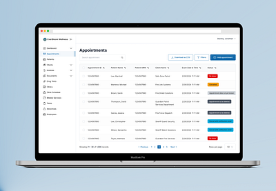 An electronic health record system redesign design ehr table ui ux web design