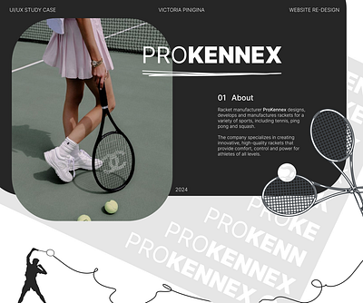 ProKENNEX - website redesign project brutalism inspiration minimalistic open for work prokennex rackets redesign scandi sport sport website swe tennis tennis website ui design ui ux design ui ux designer ux design website redesign