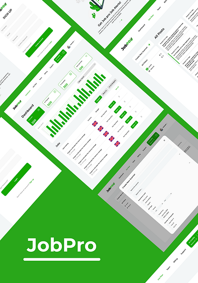 JobPro dashboard ui user research ux