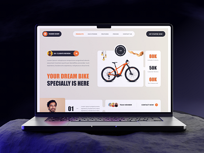 Bicycle website design concept bicycle landing page bicycle online shop clean design cycling dribbble 2024 ecommerce ecommerce website electric bicycle website design electronic bicycle homepage design ux latest website design minimal website design mountain bike online bicycle store smoothie website sport bicycle uiux design user experience design user interface design ycle shop