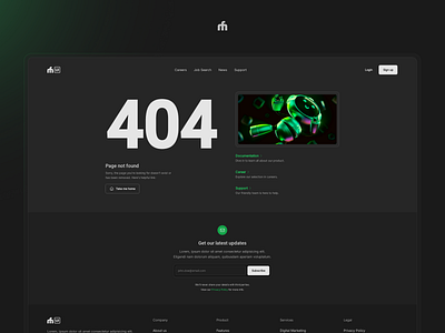 FM Daily UI • Day 08 404 error daily ui fmui page not found ui ux web design
