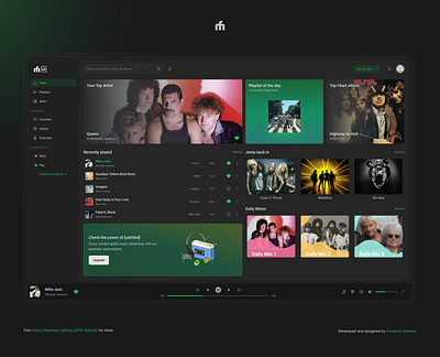 FM Daily UI • Day 09 daily ui fmui music app music player ui ux web design