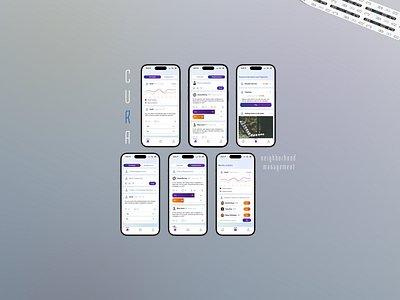 Cura: Bridging Communities and Property Managers figma mobile application ui uiux