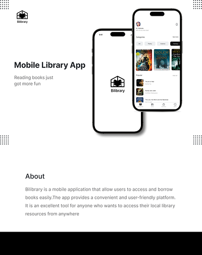 Bilibrary UI Case Study library app ui case study