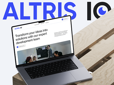 Altris IO - IT Services and IT Consulting branding concept design it company it consulting landing outsourcing service style ui ux website