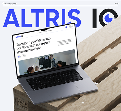 Altris IO - IT Services and IT Consulting branding concept design it company it consulting landing outsourcing service style ui ux website