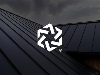 Lustar Roofing Logo construction design graphic design icon initials logo logo monogram logo roof roofing star