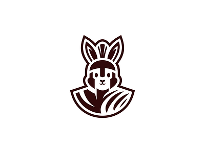 Rabbit Knight Logo logo shield