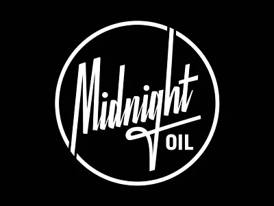 Midnight Oil branding businesslogo customlogo designstudio graphicdesign hand lettering handmadelogo lettering logodesign logotype minimallogo modernlogo night club logo typography visualidentity