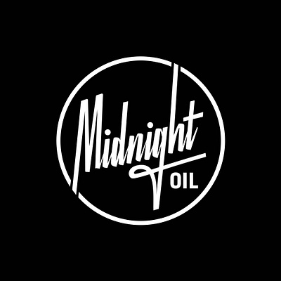 Midnight Oil branding businesslogo customlogo designstudio graphicdesign hand lettering handmadelogo lettering logodesign logotype minimallogo modernlogo night club logo typography visualidentity