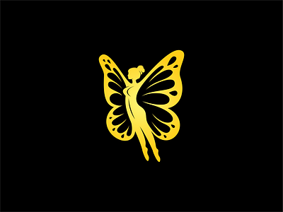 Butterfly Wing Lady Logo logo