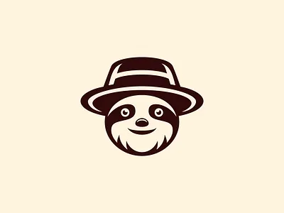 Smile Sloth Hat Logo logo