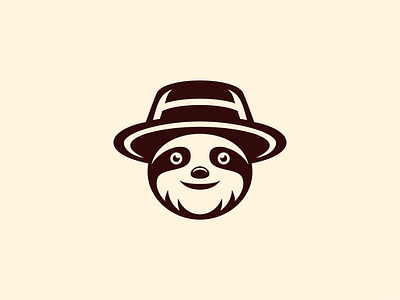 Smile Sloth Hat Logo logo