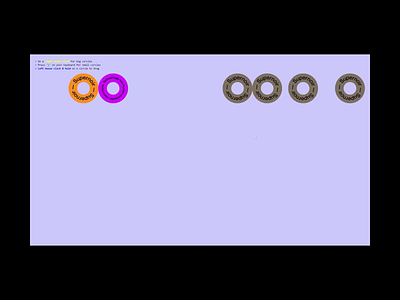 Dancing Donuts animation interaction layout physics ui