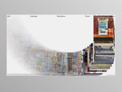 100 Vending Machines From Japan Interactive Web-Experience experience layout typo ui website