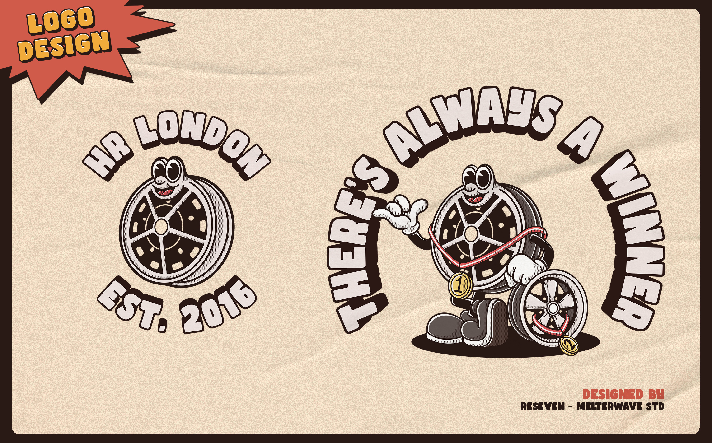 Example of Custom Retro Vintage Mascot Logo Design