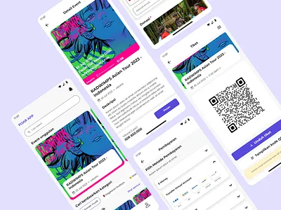 🎶 Pijar App Concept: Music Event & Donation android app detail donation home ios mobile music page payment qr code search bar ui