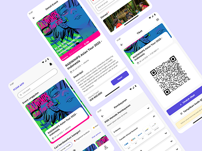 🎶 Pijar App Concept: Music Event & Donation android app detail donation home ios mobile music page payment qr code search bar ui