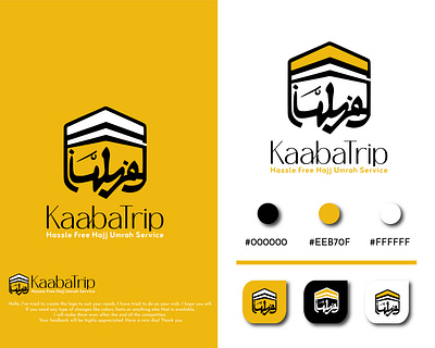 "KaabaTrip: Your One-Stop Solution for Hassle-Hajj and Umrah. brand branding kaaba logo logodesign logos