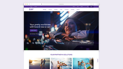 Credins Bank Homepage Design bank design bank homepage bank website branding graphic design homepage logo ui ux ux ui web design website