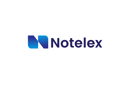 Notelex Logo Design, Modern Brand Logo, Gradient Logo. app icon branding corporate identity creative gradient logo logo logo design logo mark logos logotype modern n concept n letter