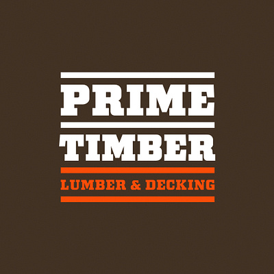 Prime Timber Lumber & Decking branding deck graphic design logo lumber service timber wood