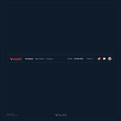 🔝 Alfa Trading Navbar UI avatar chat links navbar navbar components trading components ui ui ux ui components