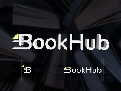 BookHub - online library - logo design branding desing graphic design logo vector