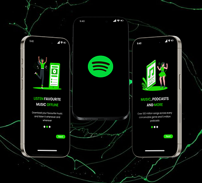 Spotify onboarding screens design figma spotify ui uiux ux