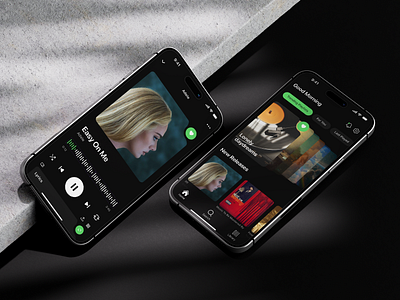 Spotify Re-Design Concept 3d design mobile modern ui uiux ux