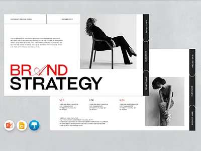 Brand Strategy Presentation Template 3d animation brand strategy branding design graphic design illustration logo motion graphics powerpoint presentation strategy ui vector