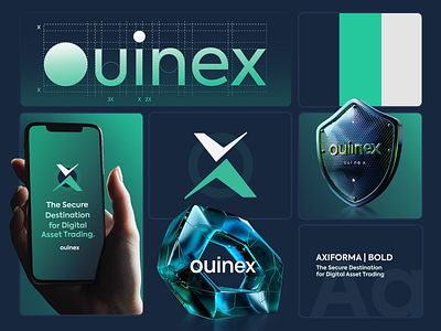 Ouinex (French) BrandBook Redesign 3d 3d assets ai ai design brand guidline brandbook brandguidline branding graphic design logo ouinex redesign ui