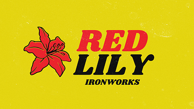 Red Lily Ironworks Wallpaper 7/28 design flat graphic design minimal wallpaper