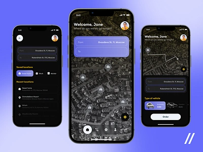 Taxi Booking Mobile iOS App androif app screen design app ui cab app dashboard interface ios lyft mobile design mobile ui purrweb ride share taxi app transportation uber ui ux vehicles for hire