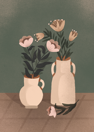 Flowers are always good topic for an illustration 2d illustration