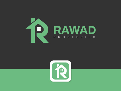 Concept: Rawad Properties - Logo Design (unused) brand designer brand identity branding creative logo graphic design graphics icon logo letter r logo lettermark logo logo logo design logo designer logos marketing modern logo real estate logo symbol logo