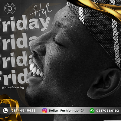 Hello Friday Flyer branding graphic design logo