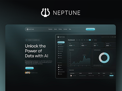 Neptune - SaaS template🔷 ai clean design design founder framer framer template landing page saas saas framer template saas platform saas template saas tool startup template tool ui uiux user interface web design website