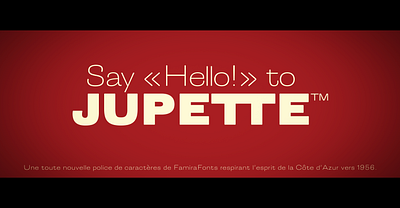 Jupette™ font sans serif type design typeface