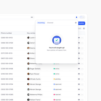 empty notifications aesthetic blue clean empty state figma illustration minimal tables ui