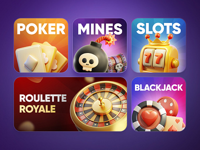 Casino Thumbnails | Game Icons 🕹️ blackjack casino casino banner casino branding casino graphics casino thumbnail crypto crypto casino gambling game banner game thumbnail gaming igaming mines online casino poker promo banners casino graphics roulette slots slots thumbnail