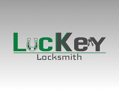 Lucky Locksmith branding graphic design logo