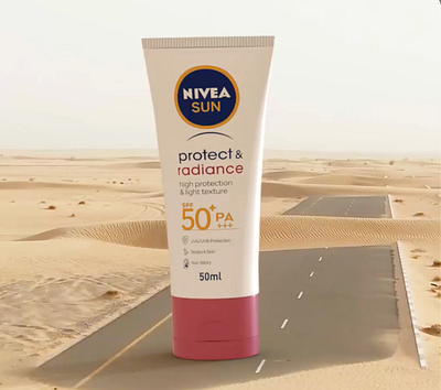 CGI & VFX Nivea Sunscreen 3d ads blender cgi compositing desert designingduos dubai instagramreel nivea socialmedia sunscreen vfx visualeffects