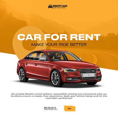 Car Rental Creative 3d creative graphic design ui