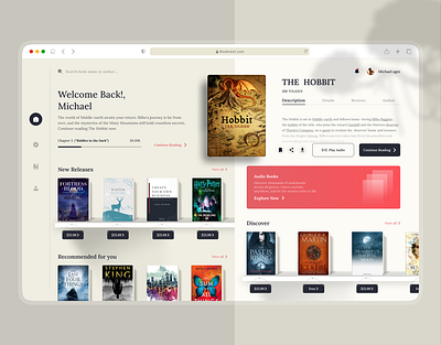 Book store app UI (Desktop) app book book store app ui book strore design destop ui uiux ux