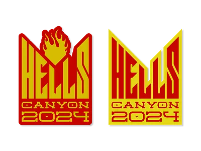 Hand-Lettered Hells Canyon Sticker hand lettering hells canyon idaho oregon rafting whitewater