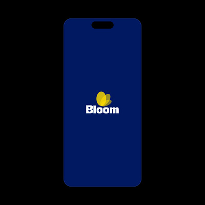 Bloom web3 app splash screen graphic design logo ui