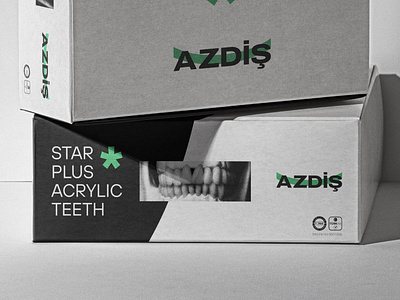 Package design for Acrylic Teeth box design brand design branding dentistry package package branding package design visual identity